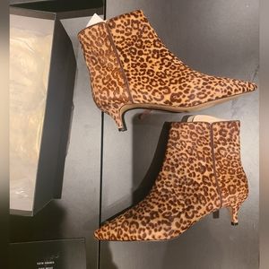 NEW J crew petite calf hair fiona boot kitten heel size 10